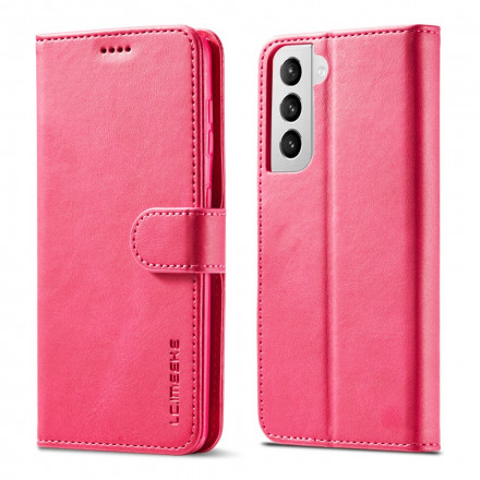 Housse Samsung Galaxy S21 5G LC.IMEEKE Effet Cuir