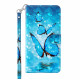 Housse Samsung Galaxy A32 5G Light Spot Papillons Bleus Volants Housse Samsung Galaxy A32 5G Light Spot Papillons Bleus Volants