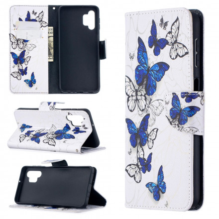 Housse Samsung Galaxy A432 5G Papillons Aquarelle