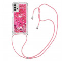 Coque Samsung Galaxy A32 5G / M32 5G Paillettes avec Cordon