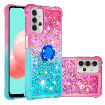 Coque Samsung Galaxy A32 5G Paillettes Anneau-Support Coque Samsung Galaxy A32 5G Paillettes Anneau-Support