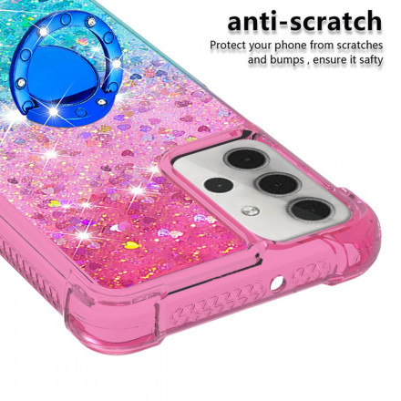 Coque Samsung Galaxy A32 5G Paillettes Anneau-Support Coque Samsung Galaxy A32 5G Paillettes Anneau-Support