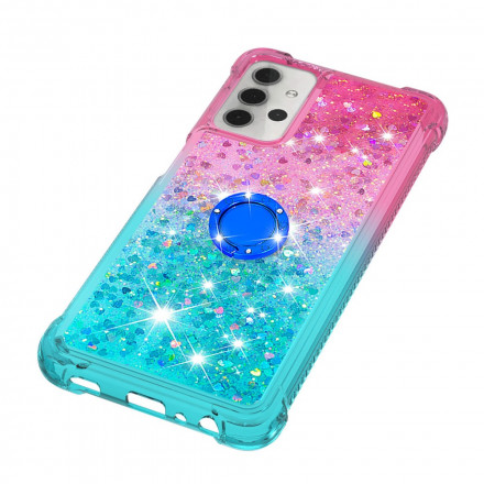 Coque Samsung Galaxy A32 5G Paillettes Anneau-Support Coque Samsung Galaxy A32 5G Paillettes Anneau-Support