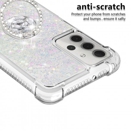 Coque Samsung Galaxy A32 5G Paillettes avec Anneau-Support Coque Samsung Galaxy A32 5G Paillettes avec Anneau-Support