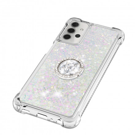 Coque Samsung Galaxy A32 5G Paillettes avec Anneau-Support Coque Samsung Galaxy A32 5G Paillettes avec Anneau-Support