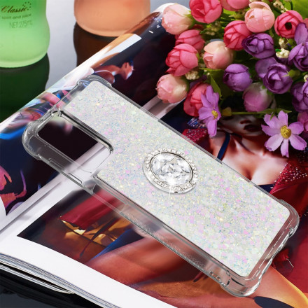 Coque Samsung Galaxy A32 5G Paillettes avec Anneau-Support Coque Samsung Galaxy A32 5G Paillettes avec Anneau-Support