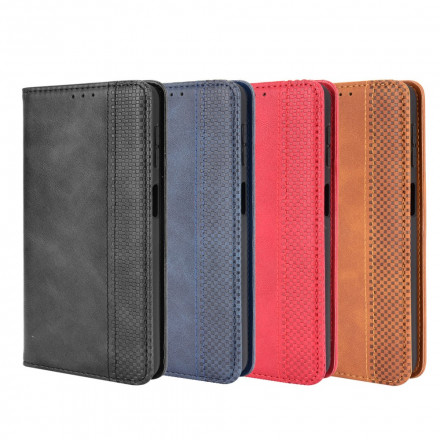 Flip Cover Samsung Galaxy A32 5G Effet Cuir Vintage Stylisé Flip Cover Samsung Galaxy A32 5G Effet Cuir Vintage Stylisé