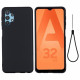 Coque Samsung Galaxy A32 5G Silicone Liquide avec Lanière Coque Samsung Galaxy A32 5G Silicone Liquide avec Lanière