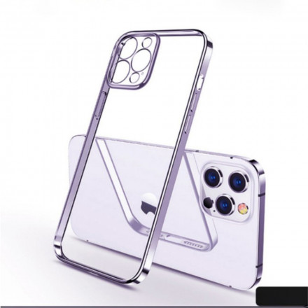 Coque iPhone 11 Transparente Rebords Style Métal SULADA