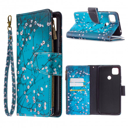 Housse Xiaomi Redmi 9C Poche Zippée Arbre
