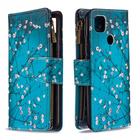 Housse Xiaomi Redmi 9C Poche Zippée Arbre