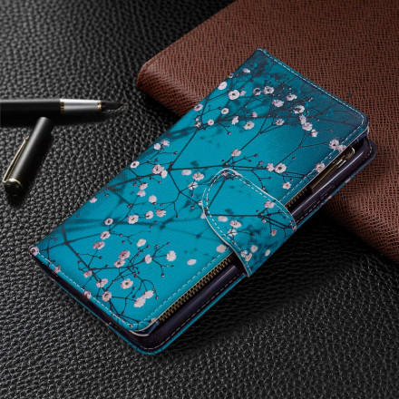 Housse Xiaomi Redmi 9C Poche Zippée Arbre
