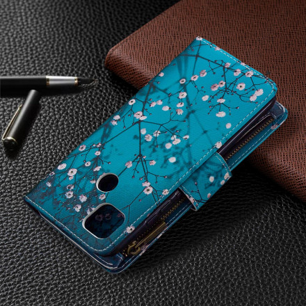 Housse Xiaomi Redmi 9C Poche Zippée Arbre