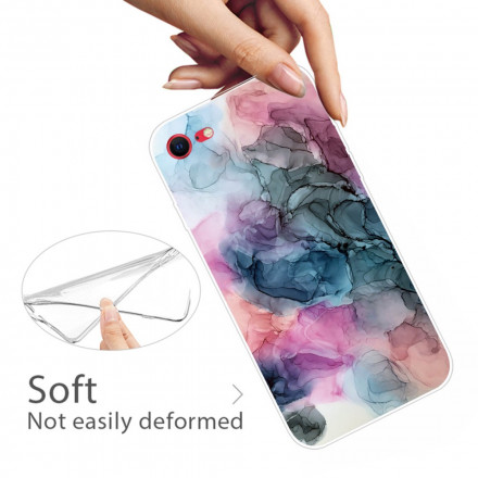 Coque iPhone SE 2 / 8 / 7 Marbre Coloré