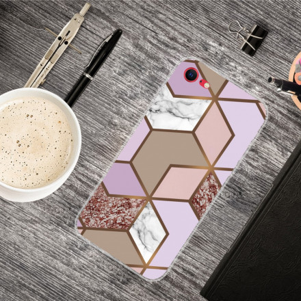 Coque iPhone SE 2 / 8 / 7 Marbre Géométrique