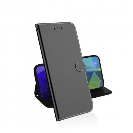 Housse iPhone XS Simili Cuir Couverture Miroir Housse iPhone XS Simili Cuir Couverture Miroir