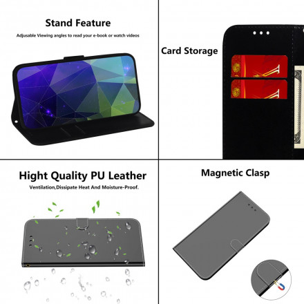 Housse iPhone XS Simili Cuir Couverture Miroir Housse iPhone XS Simili Cuir Couverture Miroir