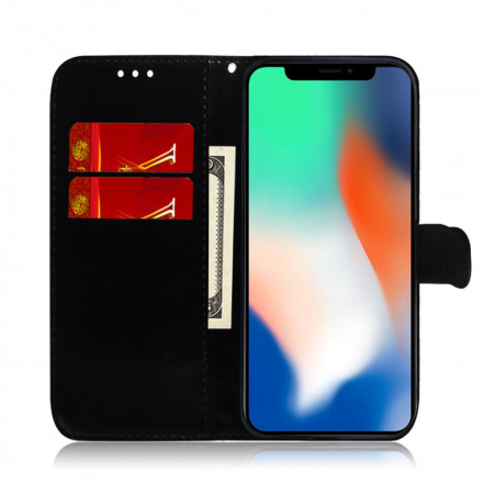 Housse iPhone XS Simili Cuir Couverture Miroir Housse iPhone XS Simili Cuir Couverture Miroir
