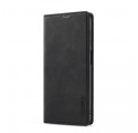 Flip Cover Samsung Galaxy A12 LC.IMEEKE Effet Cuir