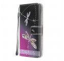 Housse Samsung Galaxy XCover 5 Libellules à Lanière
