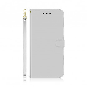 Housse Huawei P50 Pro Simili Cuir Couverture MIroir