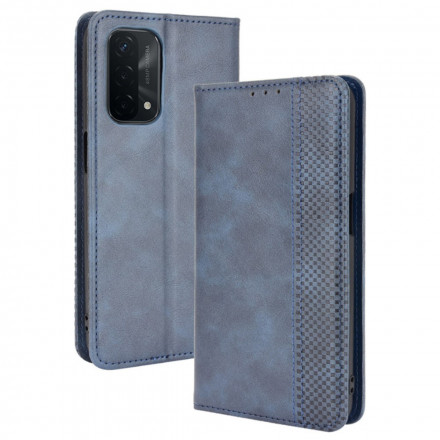 Flip Cover Oppo A54 5G / A74 5G Effet Cuir Vintage Stylisé
