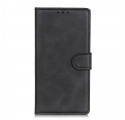 Housse Samsung Galaxy A22 4G Effet Cuir Matte Rétro