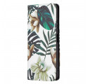 Flip Cover Samsung Galaxy A22 5G Feuilles