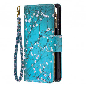 Housse Samsung Galaxy A22 5G Poche Zippée Arbre