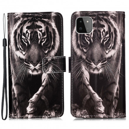 Housse Samsung Galaxy A22 5G Tigre de Nuit Housse Samsung Galaxy A22 5G Tigre de Nuit
