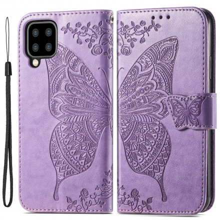 Housse Samsung Galaxy A22 4G Demi Papillons