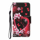 Housse Samsung Galaxy A22 5G Fleurs et Coeurs avec Lanière Housse Samsung Galaxy A22 5G Fleurs et Coeurs avec Lanière
