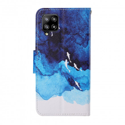 Housse Samsung Galaxy A22 4G Mer avec lanière Housse Samsung Galaxy A22 4G Mer avec lanière
