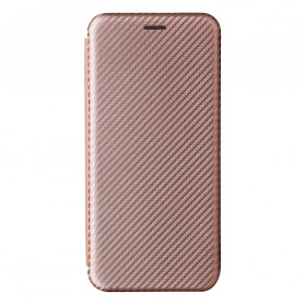 Flip Cover Samsung Galaxy A22 4G Fibre Carbone