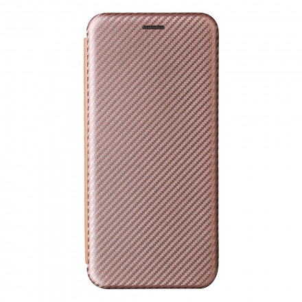 Flip Cover Samsung Galaxy A22 4G Fibre Carbone