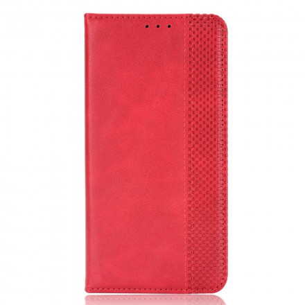 Flip Cover Samsung Galaxy A22 4G Effet Cuir Vintage Stylisé