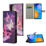 Housse Samsung Galaxy S21 FE Papillons et Fleurs