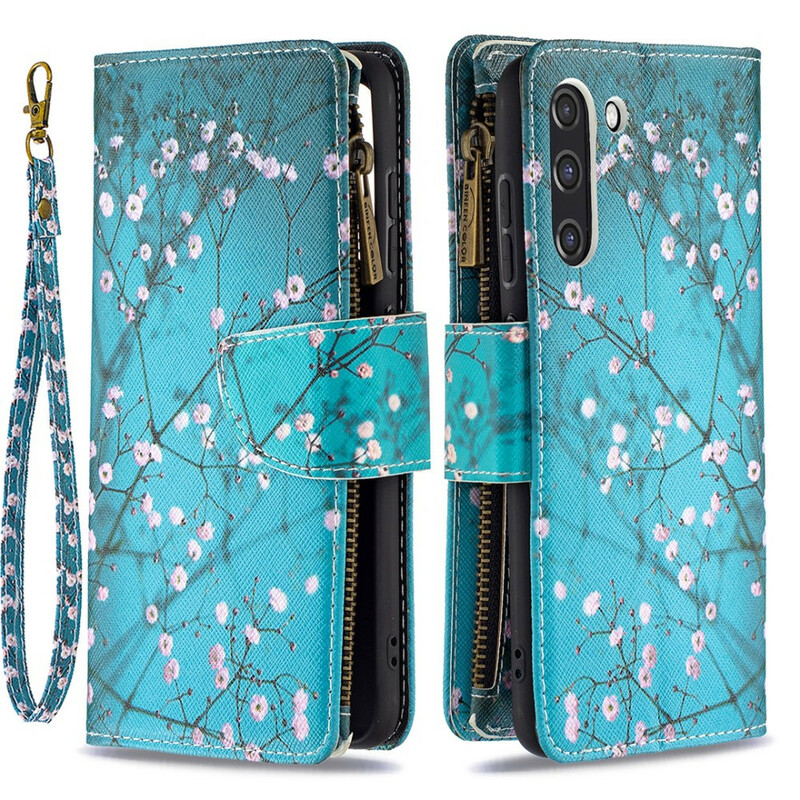 Housse Samsung Galaxy S21 FE Poche Zippée Arbre