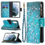 Housse Samsung Galaxy S21 FE Poche Zippée Arbre