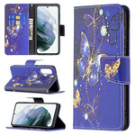 Housse Samsung Galaxy S21 FE Papillons Rois