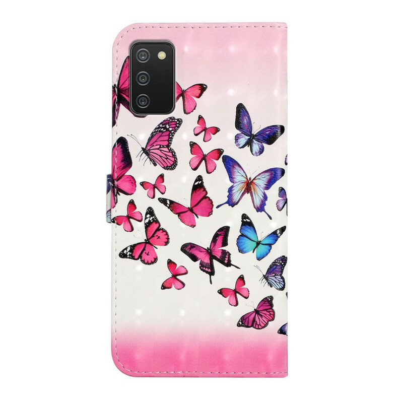 Housse Samsung Galaxy A02s Vol de Papillons