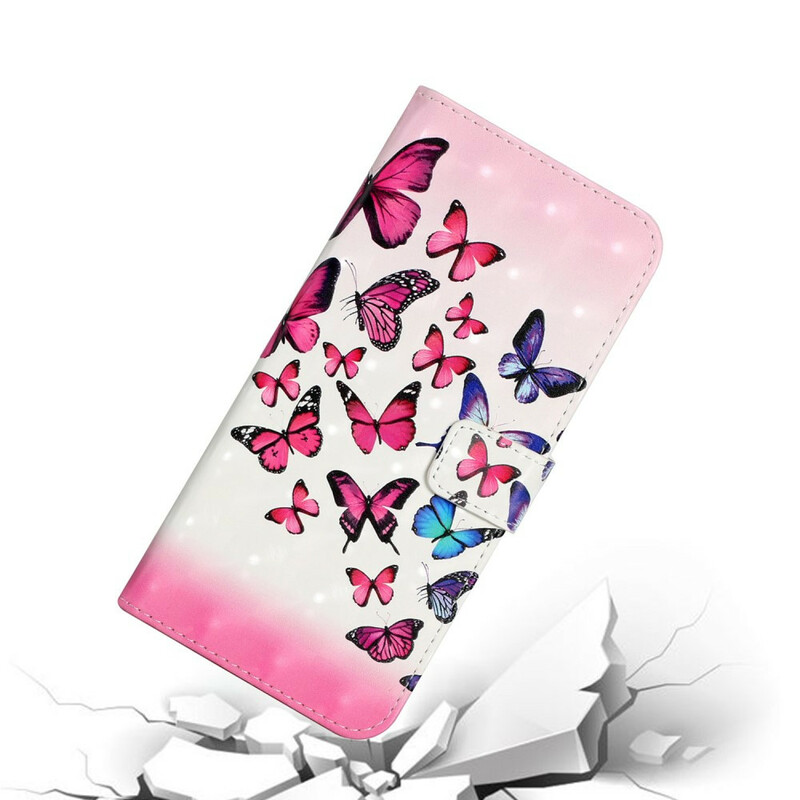 Housse Samsung Galaxy A02s Vol de Papillons