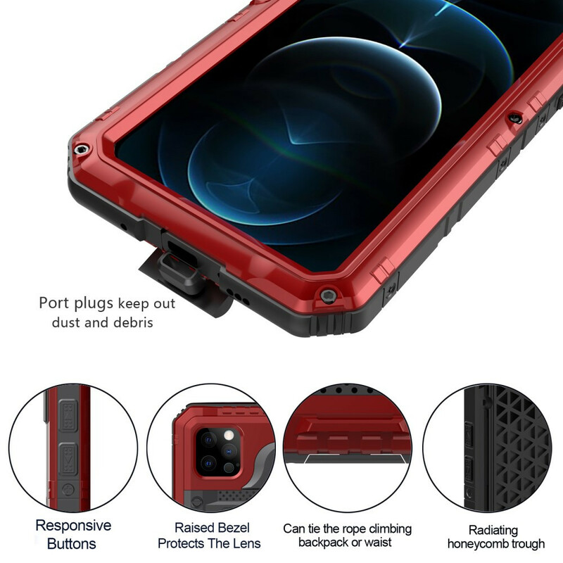 Coque iPhone 12 Pro Max Waterproof Super Résistante Métal Coque iPhone 12 Pro Max Waterproof Super Résistante Métal