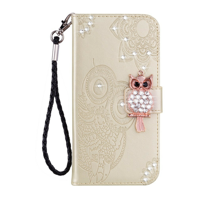 Housse Xiaomi Redmi Note 10 / Note 10s Hibou Mandala et Breloque Housse Xiaomi Redmi Note 10 / Note 10s Hibou Mandala et Breloque