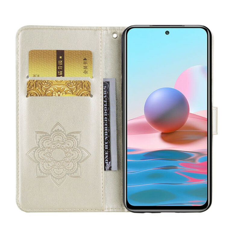 Housse Xiaomi Redmi Note 10 / Note 10s Hibou Mandala et Breloque Housse Xiaomi Redmi Note 10 / Note 10s Hibou Mandala et Breloque
