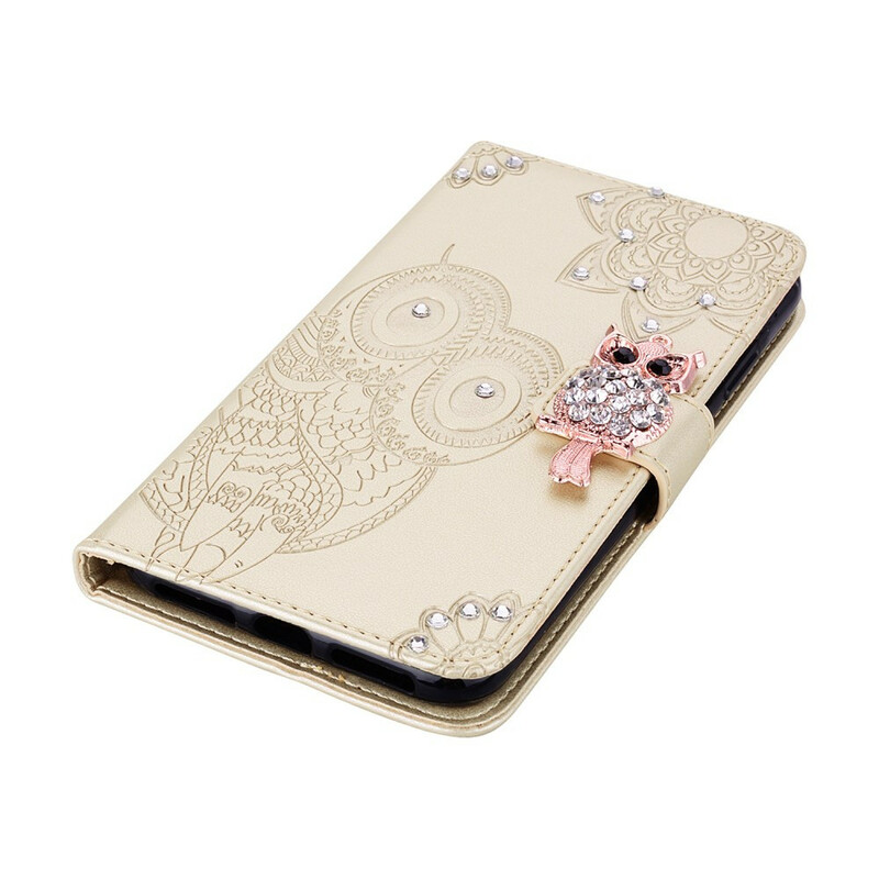 Housse Xiaomi Redmi Note 10 / Note 10s Hibou Mandala et Breloque Housse Xiaomi Redmi Note 10 / Note 10s Hibou Mandala et Breloque