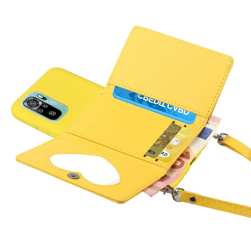 Coque Xiaomi Redmi Note 10 / Note 10s à Bandoulière Porte-cartes