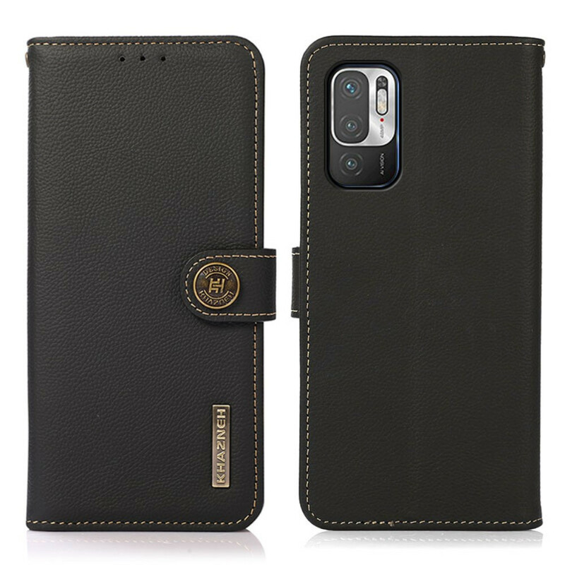 Housse Xiaomi Redmi Note 10 5G / Poco M3 Pro 5G Cuir Véritable KHAZNEH RFID Housse Xiaomi Redmi Note 10 5G / Poco M3 Pro 5G Cuir Véritable KHAZNEH RFID