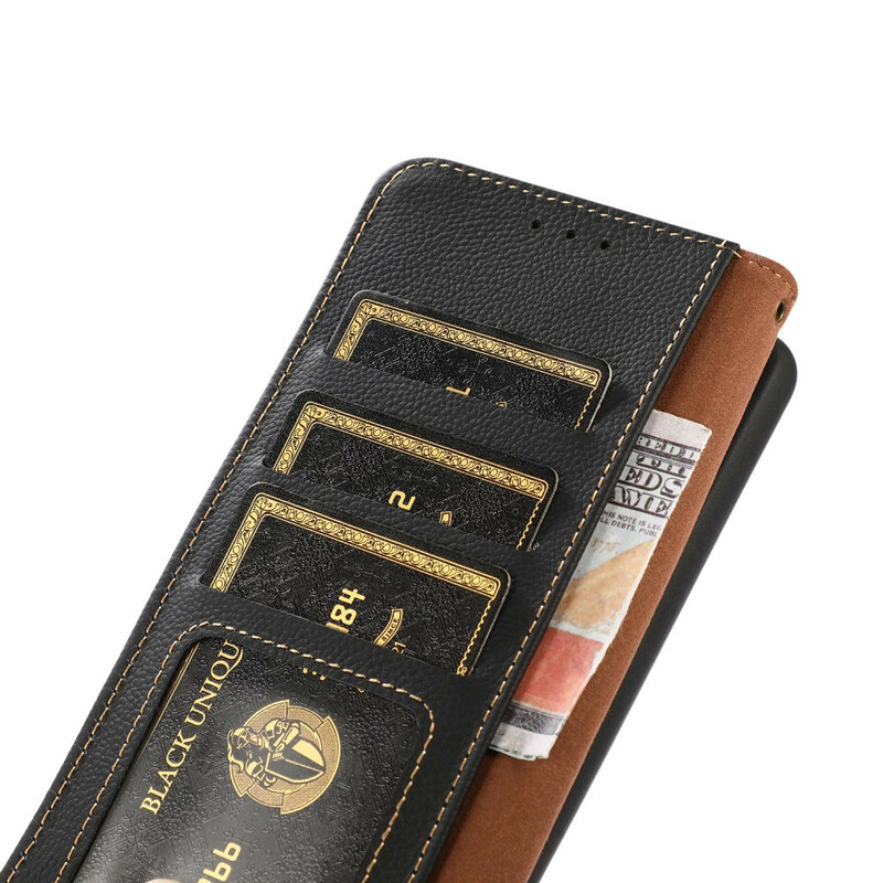 Housse Xiaomi Redmi Note 10 5G / Poco M3 Pro 5G Cuir Véritable KHAZNEH RFID Housse Xiaomi Redmi Note 10 5G / Poco M3 Pro 5G Cuir Véritable KHAZNEH RFID