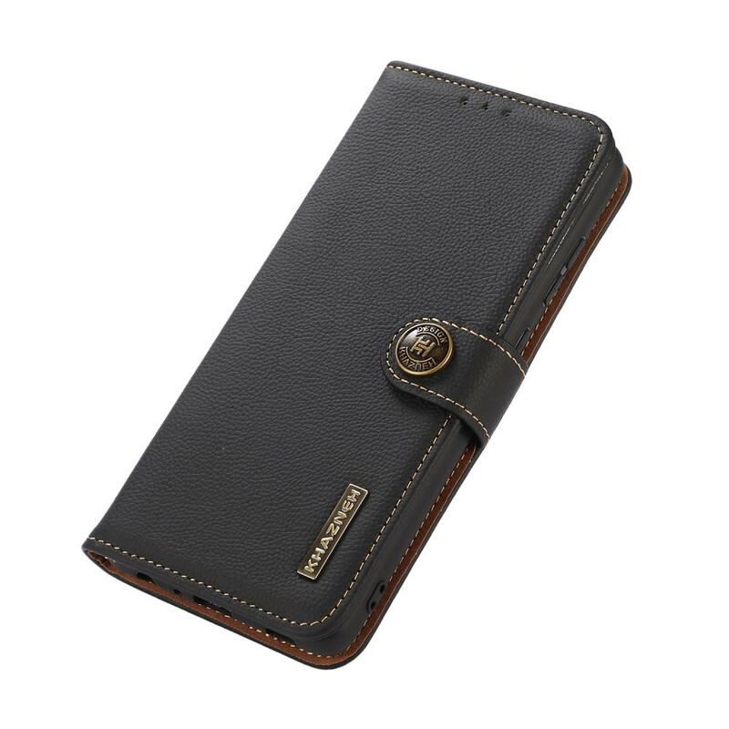 Housse Xiaomi Redmi Note 10 5G / Poco M3 Pro 5G Cuir Véritable KHAZNEH RFID Housse Xiaomi Redmi Note 10 5G / Poco M3 Pro 5G Cuir Véritable KHAZNEH RFID
